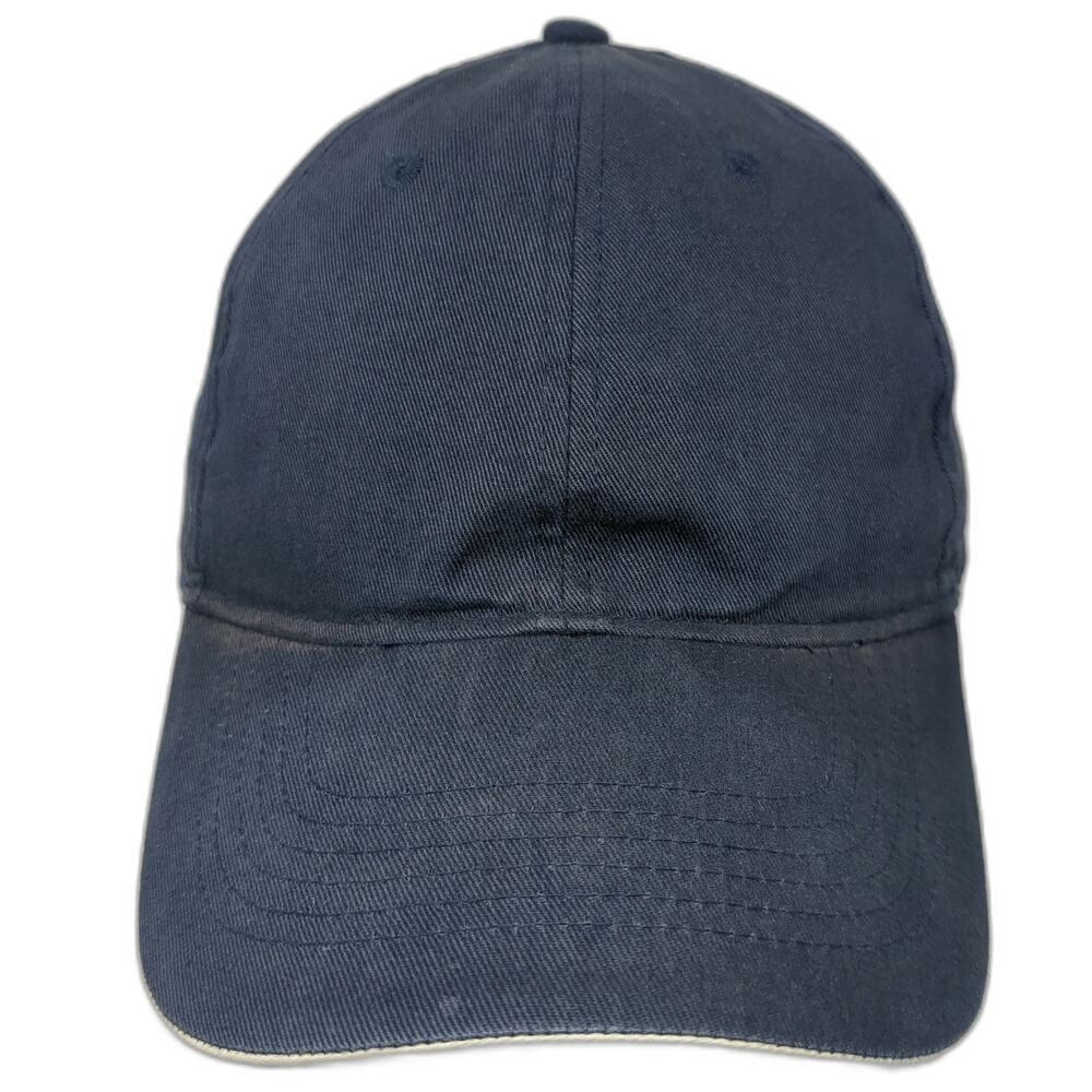 Slazenger Baseball Cap Blue Beige One Size Strapback Sandwich Brim Hat Logo